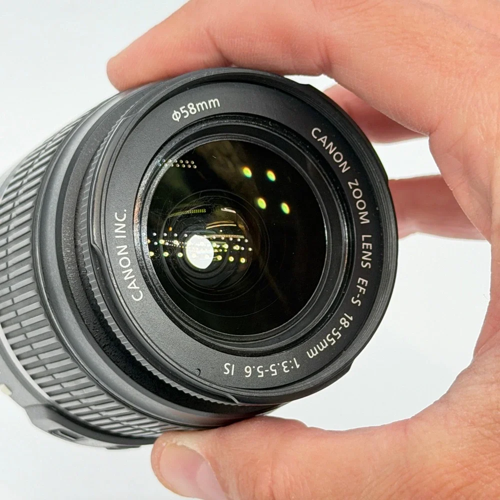 Canon EF-S 18-55mm f3.5-5.6 IS Zoom Lens with Image Stabilizer 58mm Black